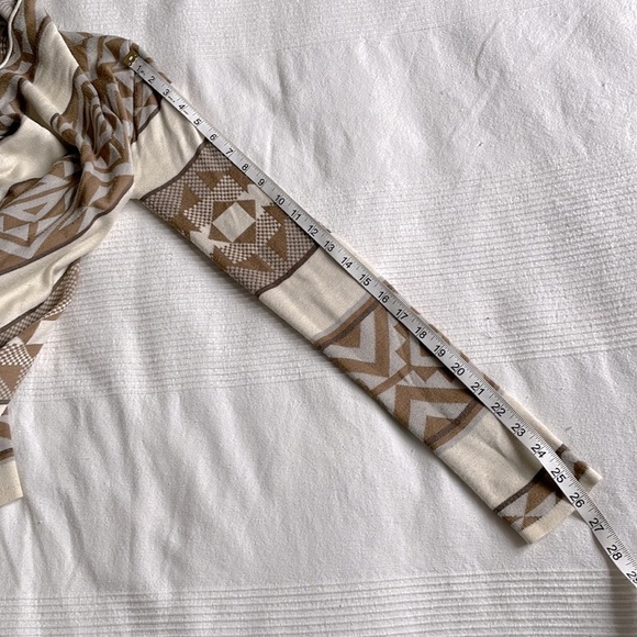 STARING At Stars Tan Aztec Drape Cardigan Size XS - Picture 8 of 10